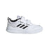 Sneakers bianche in similpelle e tessuto con strisce a contrasto adidas Tensaur C, Brand, SKU s345000012, Immagine 0